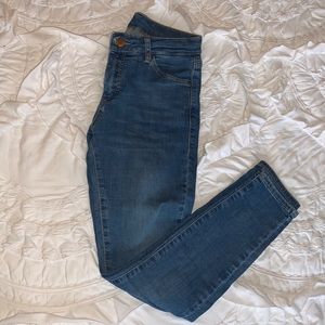 Topshop Moto Ankle Skinny Jeans Medium Blue 26/28